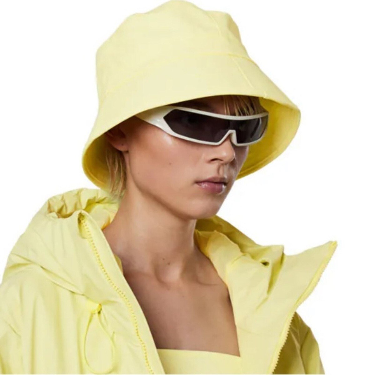 RAINS New in Package Pale Yellow Waterproof Bucket Hat Size 