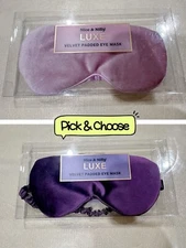Nice & Nifty Velvet Padded Eye Mask Cover Travel Shade Mask Soft Padded - Pick