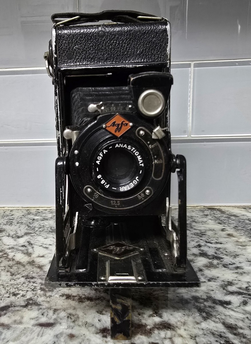 訳あり品】 Agfa BILLY- RECORD ANASTIGMAT-JGESTAR F8.8 蛇腹カメラ