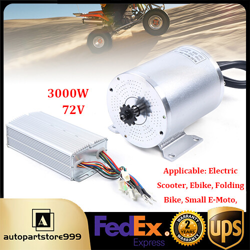 72V 3000W Electric Brushless DC Motor Kit BLDC Motor Controller For e-Scooters