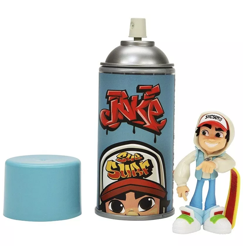 Subway Surfers Sub Surf Spray Crew Jake 4 Figure & Sticker Sybo 2020