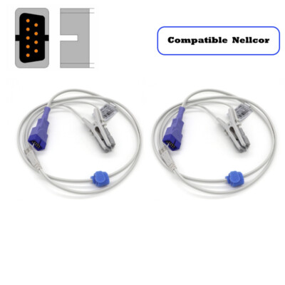 5pc Adult Reusable Spo2 Ear Clip Sensor Fit N-560, N-600 BPM-200 Covidien Oximax