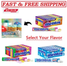 (Pack of 15)Mentos Chewy Mint Candy Roll,Mint,Non Melting(14 ct) Select Flavor