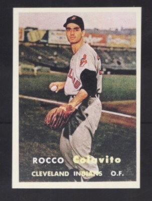 1957  ROOKIE REPRINT FAN FAVORITE ROCCO ROCKY COLAVITO INDIANS