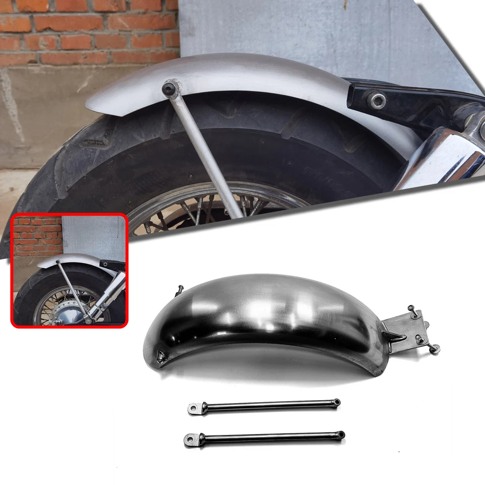 Cubierta de placa protectora guardabarros trasero moto con soporte para HONDA SHADOW 400 750 Foto 3 de 4