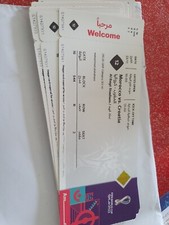 Morocco v Croatia 2022 FIFA World Cup Ticket Stub. Game 12 23/11 -  no creases