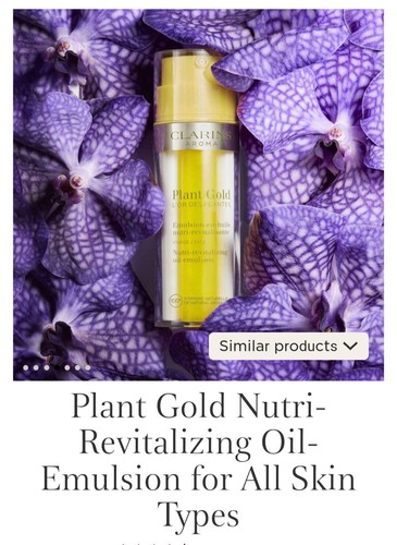 Clarins Plant Gold Nutri Revitalizing Oil Emulsion All Skin Types 1.1 oz NIB - Picture 4 of 5