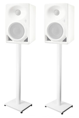 Pair 37  Steel White Speaker Stands For Neumann KH 80 Monitors