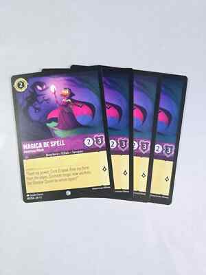 Magica De Spell Ambitious Witch 48/204 Playset 4 cards - Into the Inklands