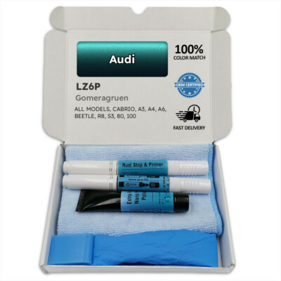 Lackstift für Audi Grün GOMERAGRUEN LZ6P CABRIO A3 A4 A6 BEETLE R8 S3 80 100