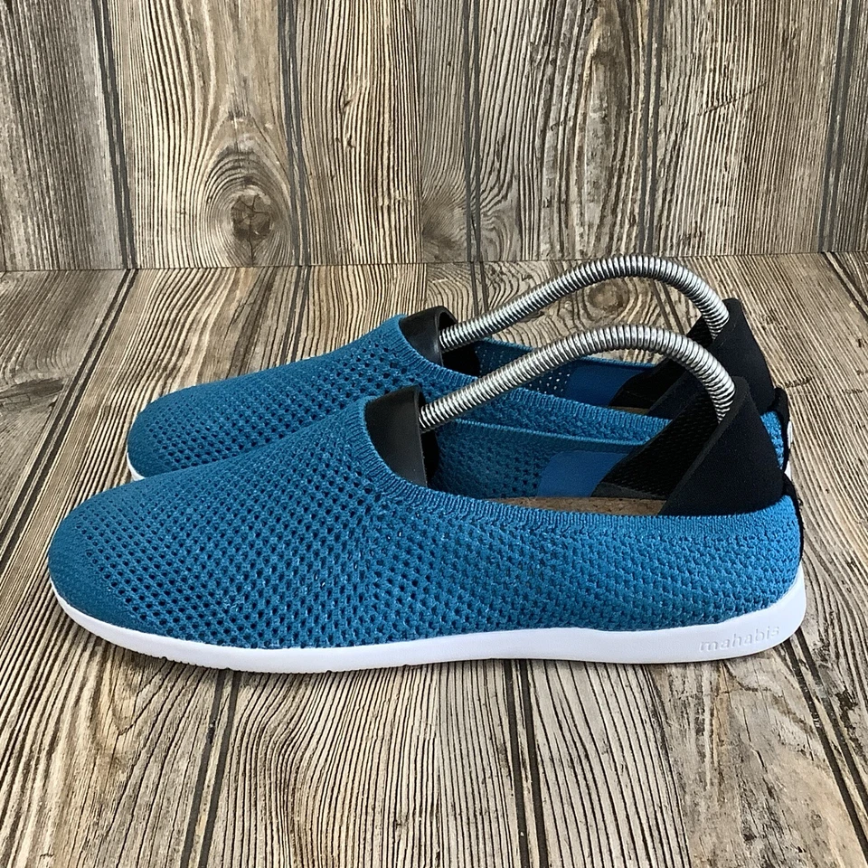 Mahabis 男女通用透气轻便舒适拖鞋浅蓝色 M 码 7.5 W 9 — 第 4/4 张图片