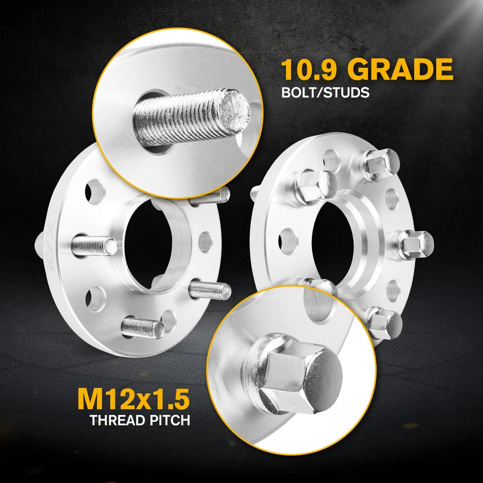 Espaciadores centrados en el cubo 5x112 escalonados de 15 mm y 20 mm con pernos para MERCEDES BENZ AUDI Foto 3 de 4