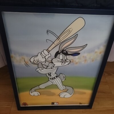 RARE WARNER BROS LOONEY TUNES BASEBALL BUGS BUNNY NY YANKEES 2000/2500