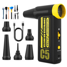Portable Compressed Air Duster Cordless Cleaner 300000RPM Type-C Rechargeable US