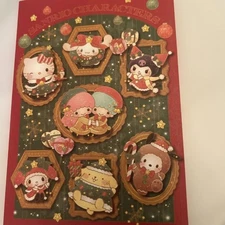 Sanrio Christmas Postcards Puroland Harmonyland 3pcs Holiday Cards Cute
