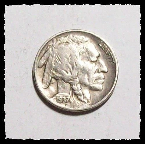 1937-D  ** 3-Legged ** BUFFALO NICKEL Indian Head KEY DATE  Nice XF #19D67