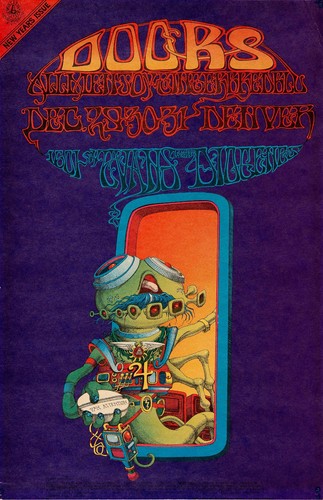 Doors 1967 Denver Pay Attention Framed Concert Poster