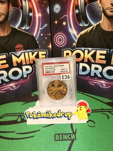 Dragonite Promo Coin PSA 9 Mint