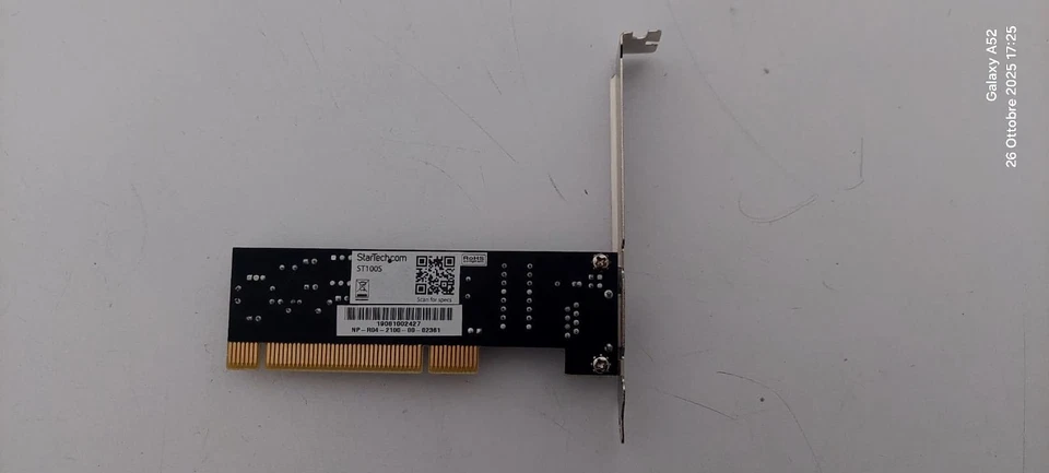 SCHEDA ADATTATORE DI RETE STARTECH ST100S 1 PORTA PCI 10/100Mbps ETHERNET - Immagine 2 di 3