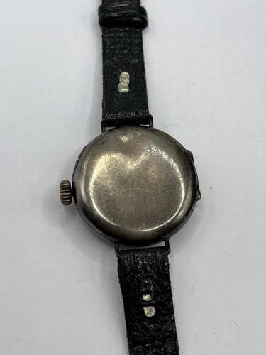Antique 1918-19 George Stockwell Military? Solid Sterling Silver Watch - Working - Picture 7 of 11