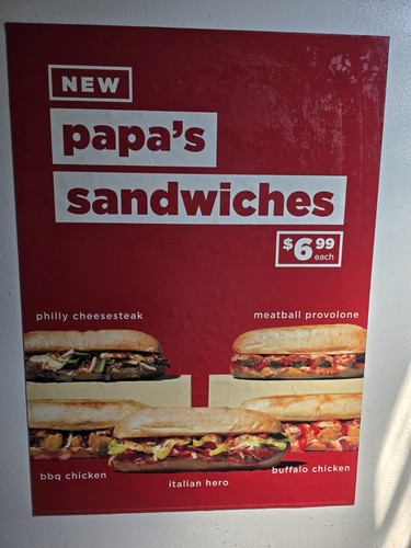 Papa Johns Magnetic Promo 2004 Resturant Used