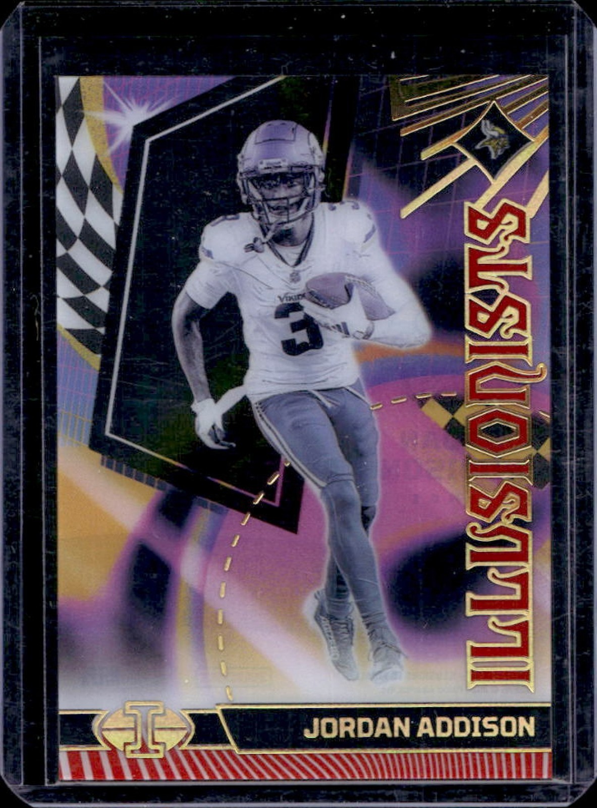 2023 Illusions Jordan Addison Illusionists Red Rookie RC #95/199 Vikings