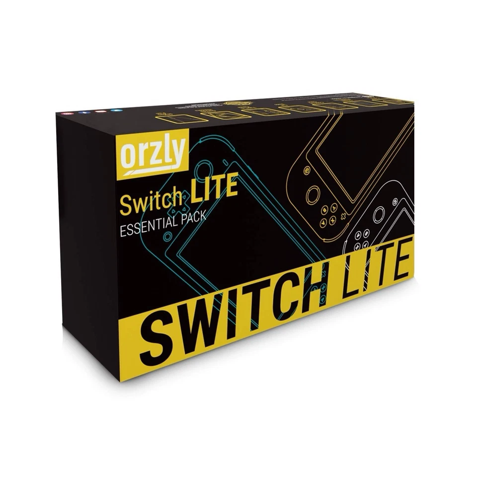 Paquete de accesorios Orzly Switch Lite para Nintendo Switch Lite (2019) Pack y templado Foto 2 de 4