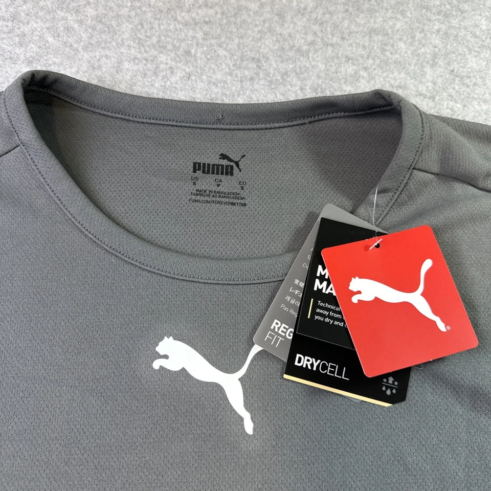 Puma teamRISE Джерси мужской размер S серый черный белый цвет блок рукав новый с Ярлыками - Изображение 3 из 4