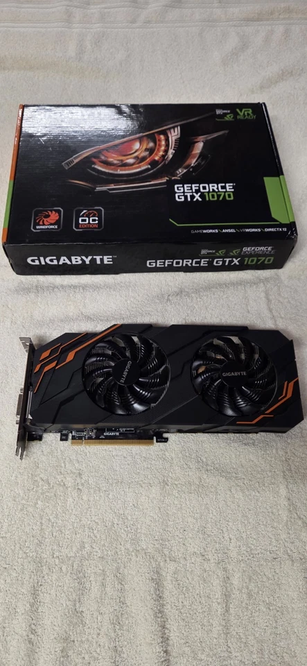 GIGABYTE NVIDIA GeForce GTX 1070 8 GB GDDR5 Graphics Card (GV-N1070WF2OC-8GD) - Image 2 of 4