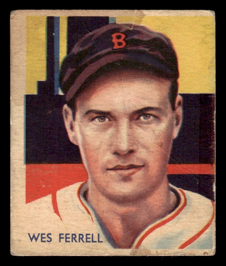1934 - 1936 Diamond Stars Baseball #94 Wes Ferrell PR *d2