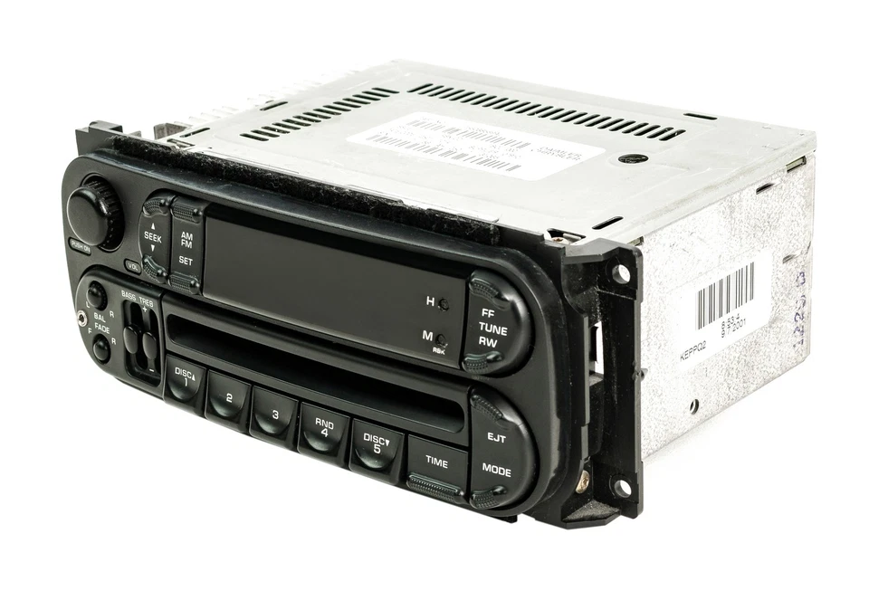 Reproductor de CD radio AMFM Dodge Jeep Chrysler 02-07 con entrada auxiliar - versión deslizante RBK Foto 3 de 4