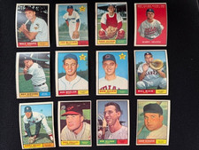 1961 Topps Baseball Lot of 12 including Dropo, Rice, Allison, Shantz, & Sievers
