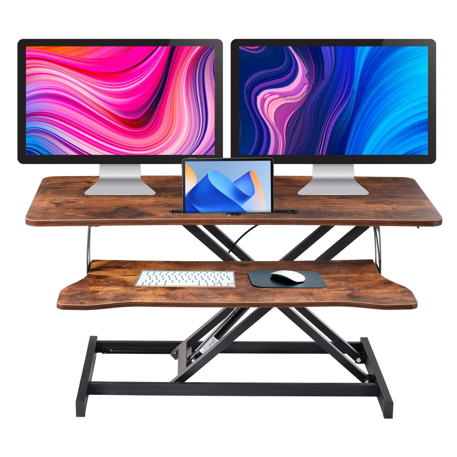Standing Desk Coverter Stand Up Desk Adjustable Desk 37 inches Riser Home Office-image