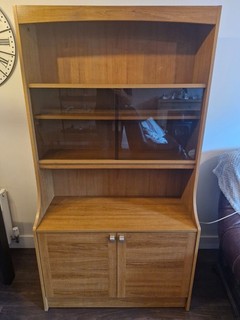 Schreiber 2 Door Glazed & Wooden Display Unit