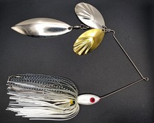Custom Magnum Spinnerbait ~ Silverside Shiner ~ 1.5 oz Triple Spin