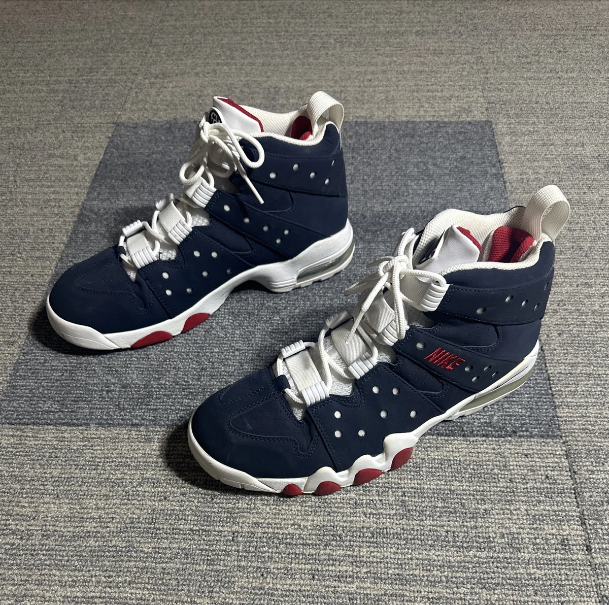 Nike Men\'s Air Max CB 94 USA Low Basketball Shoes Obsidian/ Red,Wte, Blue / Sz 8 Nike Air Max2 CB  main image 3