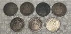 7x Seated Liberty Silver Dime 1849 1850 1852 1853 1854 Arrows 1856 1857 One Lot