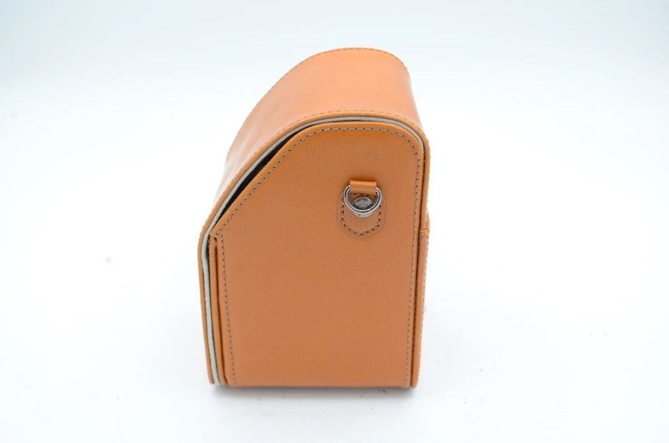 Estuche para cámara de cuero Gariz con correa para el cuello y mini estuche CP-LSPLB, marrón claro Foto 3 de 4