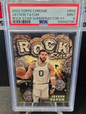 2023 Topps Chrome Rock Star Superfractor 1/1 JAYSON TATUM #RS9 PSA 9 MINT