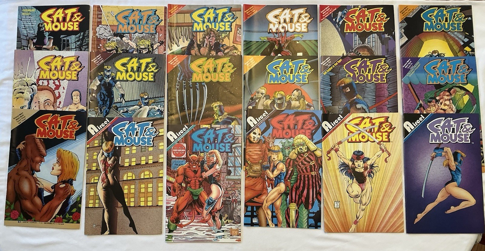Cat & Mouse #1-18 By Aircel Comics 1990