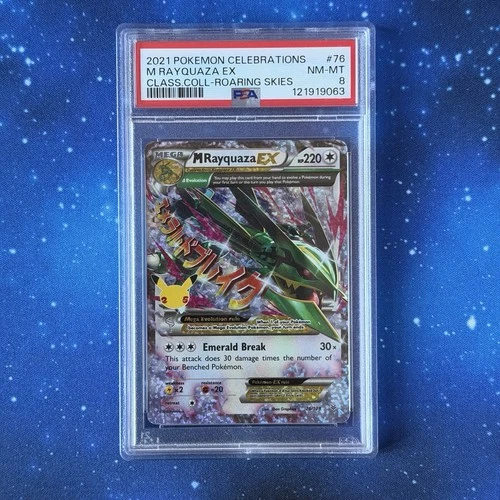 M Rayquaza EX Pokemon Celebrations Classic Collection 2021 #76 PSA 8
