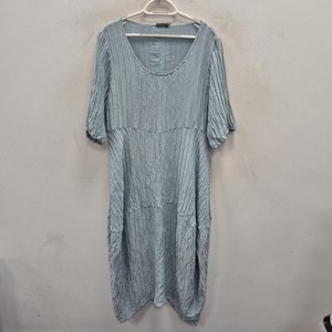 chinese dress ladies GRIZAS 3/4 Palloncino Dress in Purple Linen main image 0