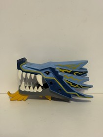 LEGO Ninjago Jay lighting dragon head and jaw. And Zane ice dragon head