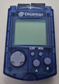 Sega Dreamcast - MIL-CD Compatible - OEM Controller - Cables - Blue VMU - TESTED
