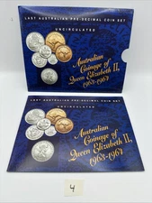 Sherwood 1963 1964 Set Australian Coinage Pre-Decimal UNC Coins (4) (Ms250726/B)