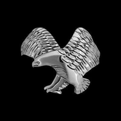 Ring Fliegender Adler Sterlingsilber Diamantschliff