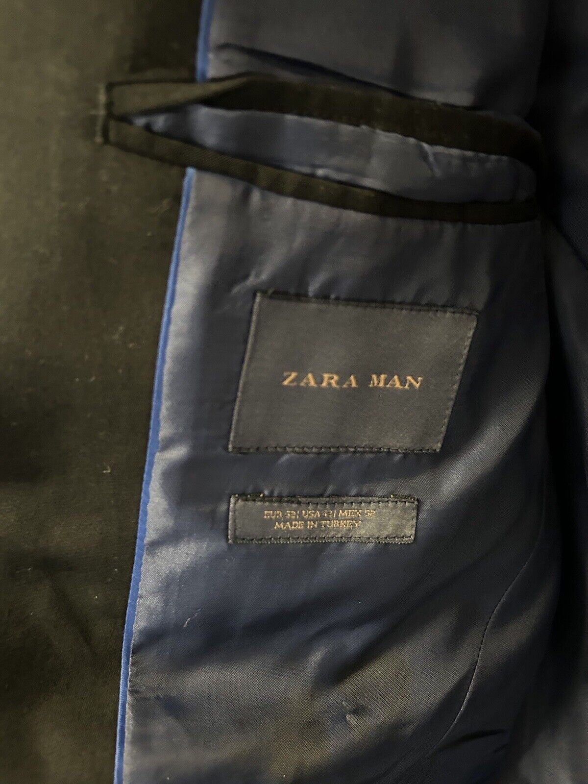 Zara Man Suit Jacket Black Men’s Medium - image 4