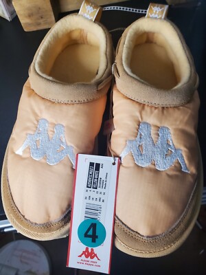 Authentic Mule 3 Yellow White Kappa Slides Size 4 unisex