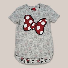 Disney Minnie Mouse Bow Sparkles White/Red Shirt Child  s Youth Girls XL 14/16 
