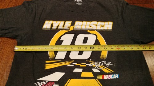 Kyle Busch #18 Nascar Racing Joe Gibbs Racing Gray T-Shirt Size Medium Used - Picture 4 of 6